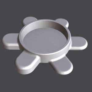 3D Printed Round Magnet Laser Hold Down (STL File)